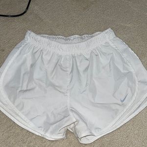 White Nike women’s shorts